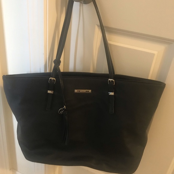 Nine West large black tote ❤️❤️ - Picture 1 of 9